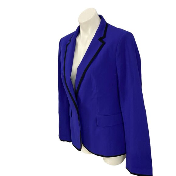 LOFT Blazer Womens Medium Purple Work Office Preppy Casual Lined Jacket Church - Picture 7 of 15